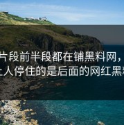 这组片段前半段都在铺黑料网，真正让人停住的是后面的网红黑料