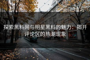 探索黑料网与明星黑料的魅力：揭开评论区的热潮现象