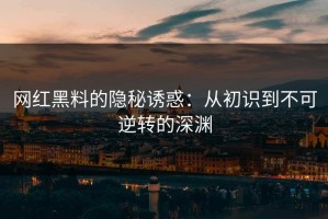 网红黑料的隐秘诱惑：从初识到不可逆转的深渊