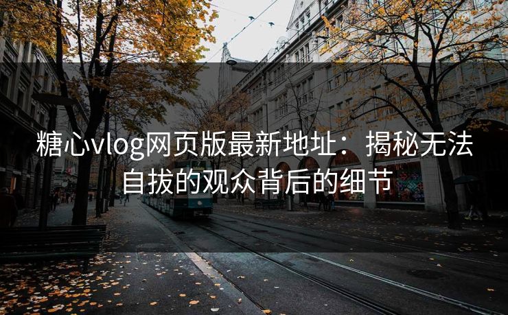 糖心vlog网页版最新地址：揭秘无法自拔的观众背后的细节